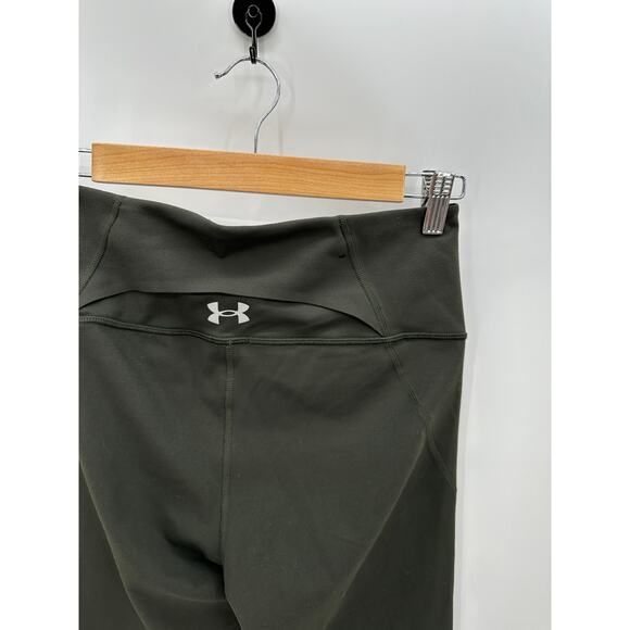 Under Armour Forest Green Fitted High Rise Ankle Leggings Womens Size Small - Picture 6 of 7